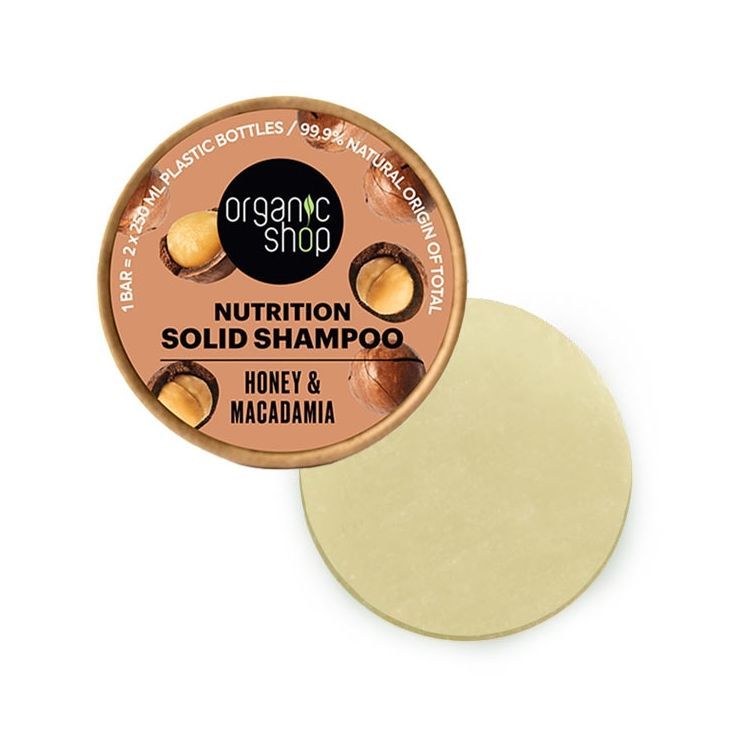 Champú sólido Nutritivo Miel y macadamia