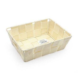 Cesta Nylon Rectangular Amarilla 18x14cm