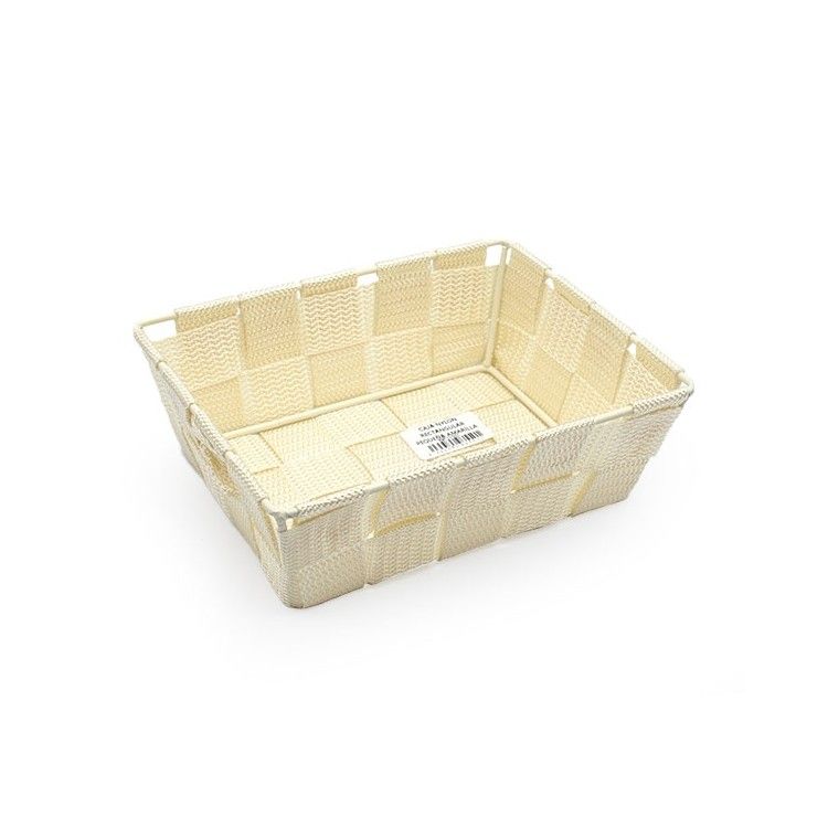 Cesta Nylon Rectangular Amarilla 18x14cm