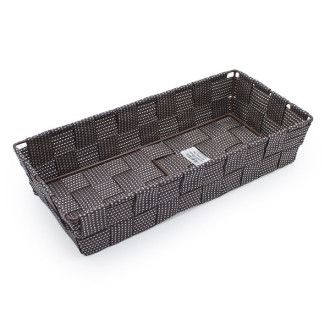 Cesta Nylon Rectangular Marrón 30x14cm