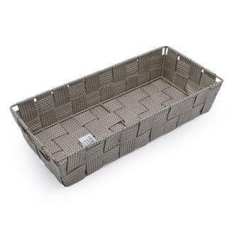 Cesta Nylon Rectangular Beige 30x14cm