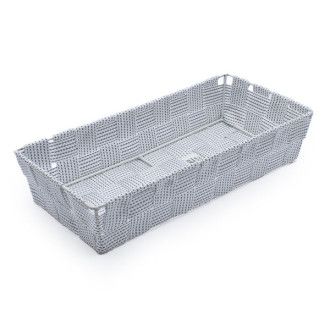 Cesta Nylon Rectangular Blanca 30x14cm