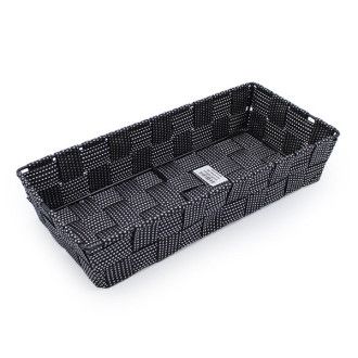 Cesta Nylon Rectangular Negra 30x14cm