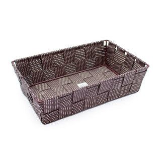 Cesta Nylon Rectangular Marrón 23x15cm