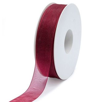 Cinta de organza Granate 25mm
