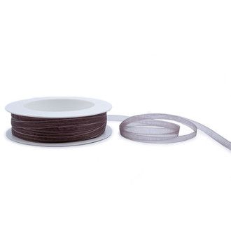 Cinta de organza Gris 7mm