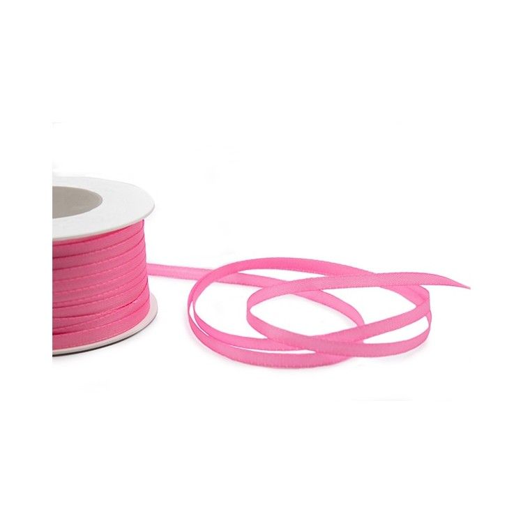 Cinta de satén Rosa 5mm