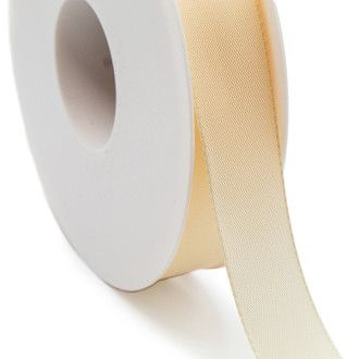 Cinta de satén Crema 25mm
