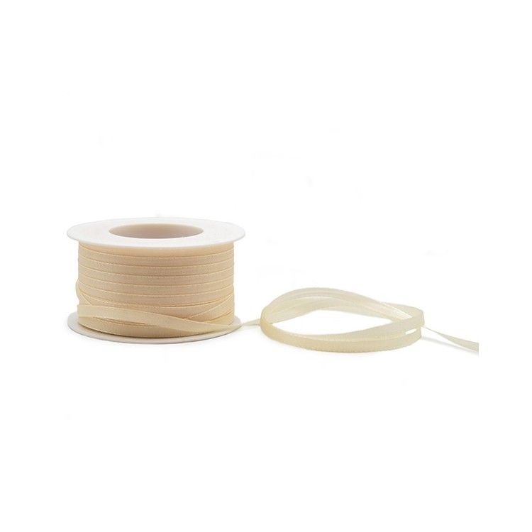 Cinta de satén Crema 5mm