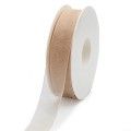 Cinta de organza Beige 25mm