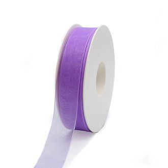 Cinta de organza Lavanda 25mm