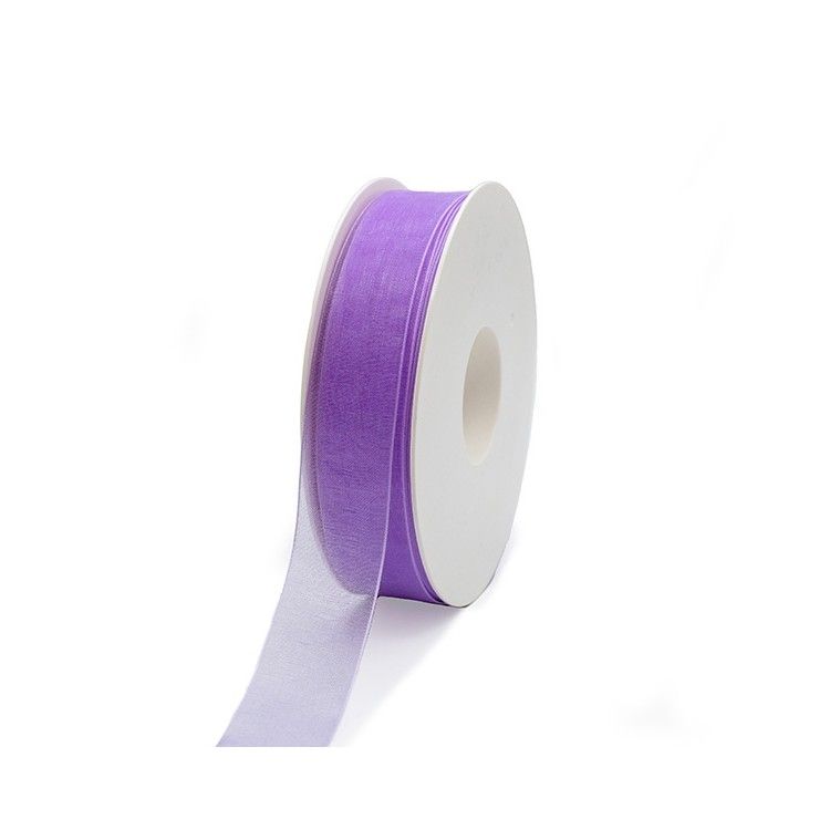 Cinta de organza Lavanda 25mm