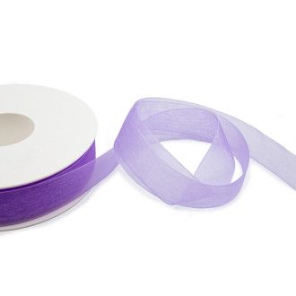 Cinta de organza Lavanda 25mm