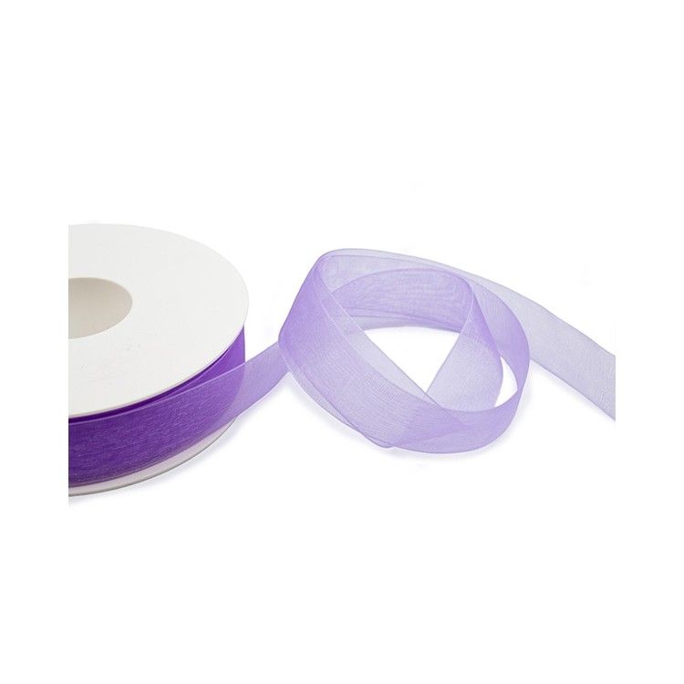 Cinta de organza Lavanda 25mm
