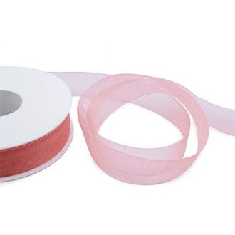 Cinta de organza Salmón 25mm