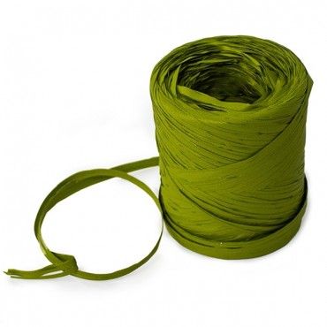Rollo de Raphia Verde Oliva