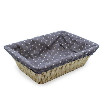Cesta Rectangular de Celulosa Blanca 27x20cm