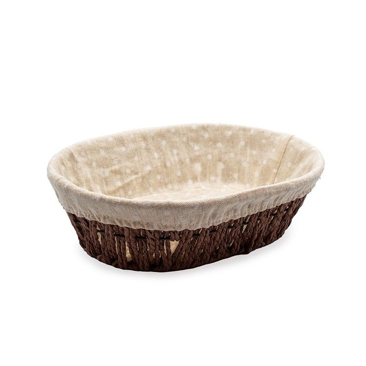 Cesta Ovalada de Celulosa Marrón 27x20cm