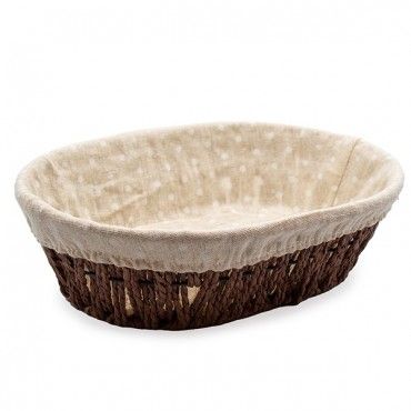 Cesta Ovalada de Celulosa Marrón 27x20cm