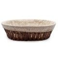 Cesta Ovalada de Celulosa Marrón 27x20cm