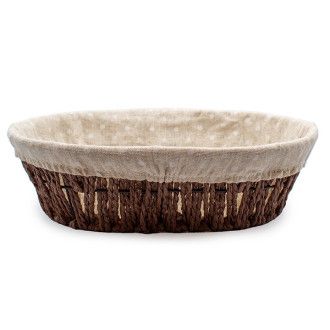 Cesta Ovalada de Celulosa Marrón 27x20cm