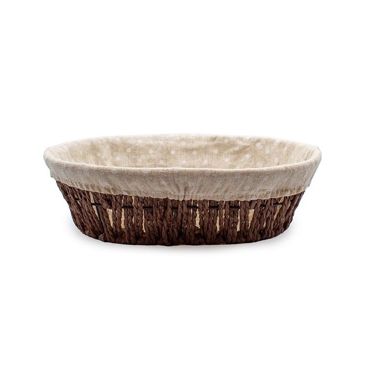 Cesta Ovalada de Celulosa Marrón 27x20cm