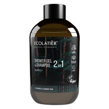Gel de ducha y champú 2 en 1 Energy Ciprés y Té Verde