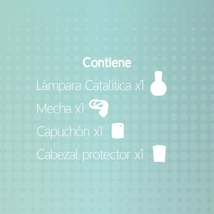 Lámpara catalítica mosaico Aguamarina