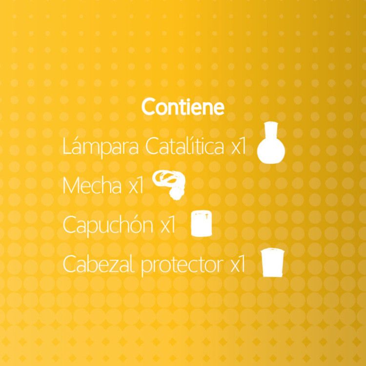 Lámpara catalítica mosaico Ambar