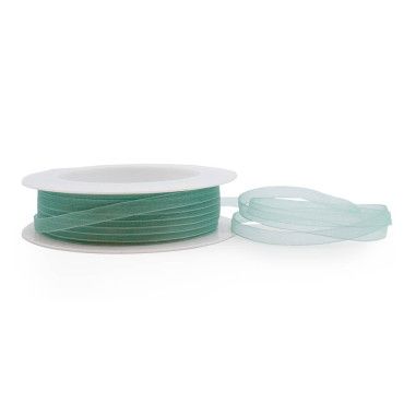 Cinta de Organza Verde Menta 7mm