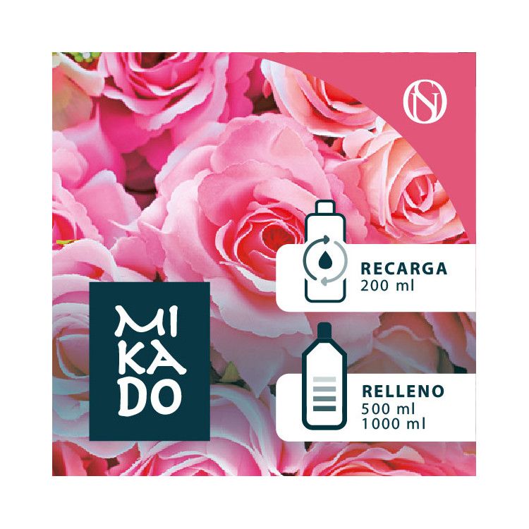 Recarga y relleno fragancia ambientador mikado Rosas