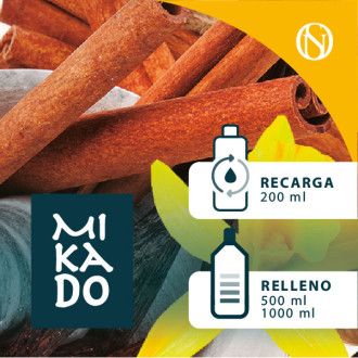 Recarga y relleno fragancia ambientador mikado Canela-Vainilla