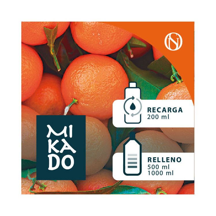 Recarga y relleno fragancia ambientador mikado Mandarina