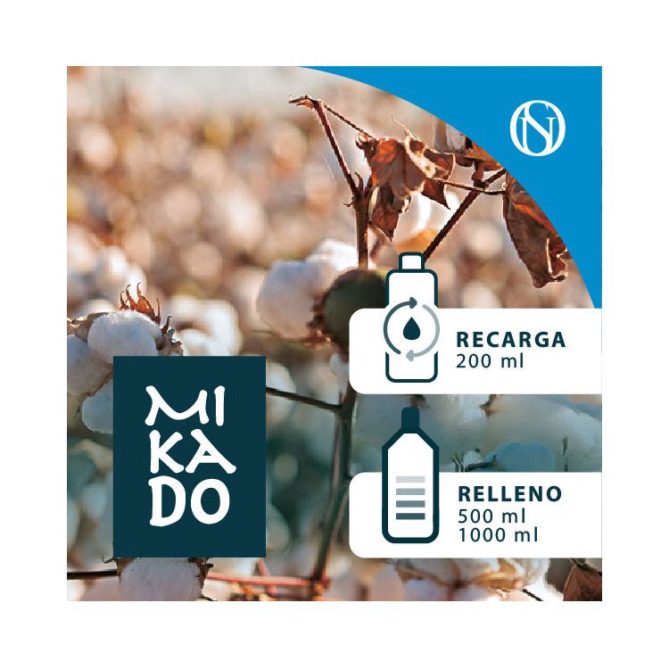 Recarga y relleno fragancia ambientador mikado Algodón