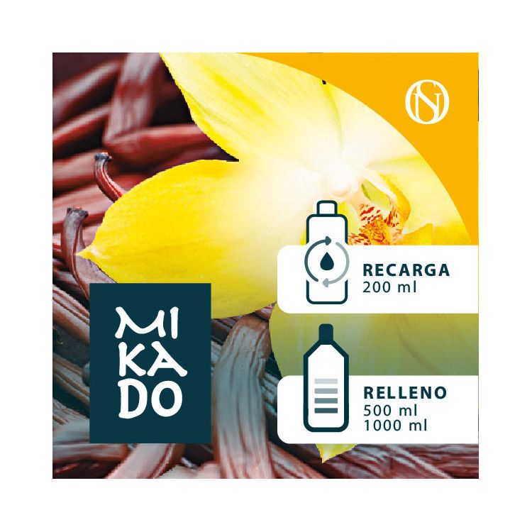 Recarga y relleno fragancia ambientador mikado Vainilla