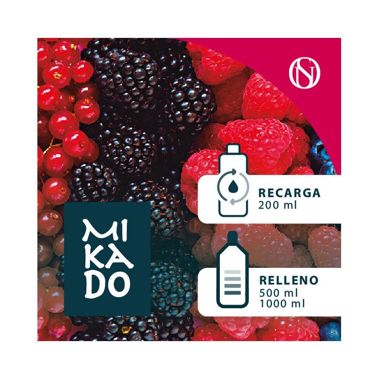 Recarga y relleno fragancia ambientador mikado Frutos Rojos