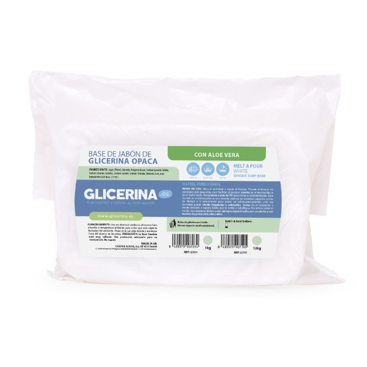 Base jabón glicerina con Aloe Vera