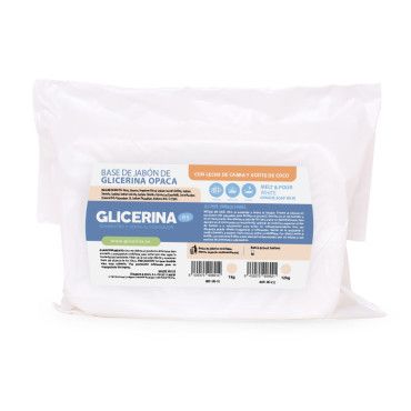 Base jabón glicerina con Aceite de coco y Leche de Cabra