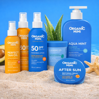 Protección Solar Organic Mimi | SPF 50, SPF 30, After Sun y Bronceado